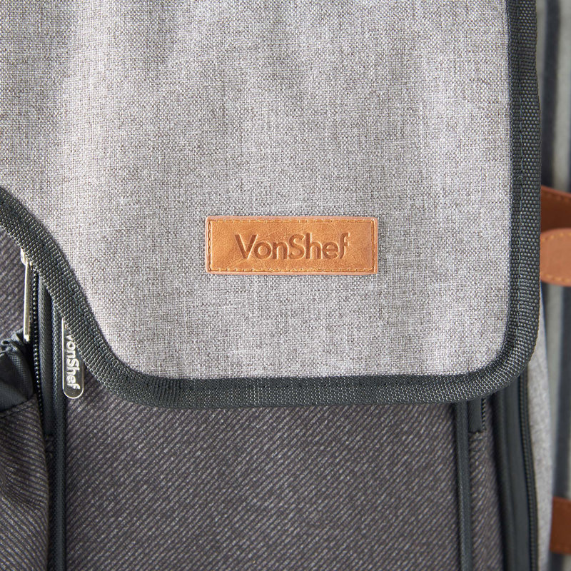 VonShef Canvas Picnic Backpack , Service for 2 & Reviews Wayfair